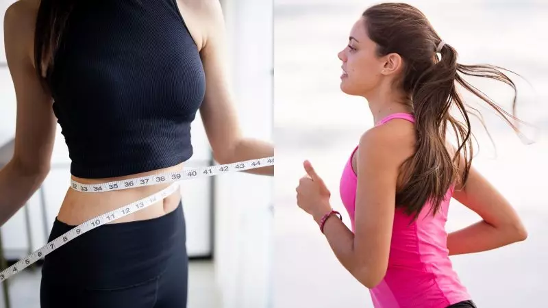 mulher-correndo-e-outra-medindo-a-cintura